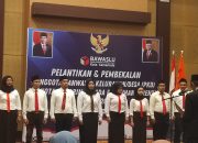 Pelantikan Serentak 59 Panwaslu Kelurahan/Desa di Samarinda,Komitmen Mengawal Demokrasi